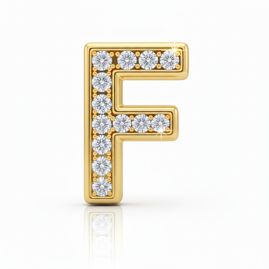 Rhinestone Gold F - Beau Wear
