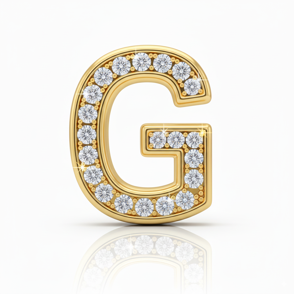 Rhinestone Gold G - Beau Wear