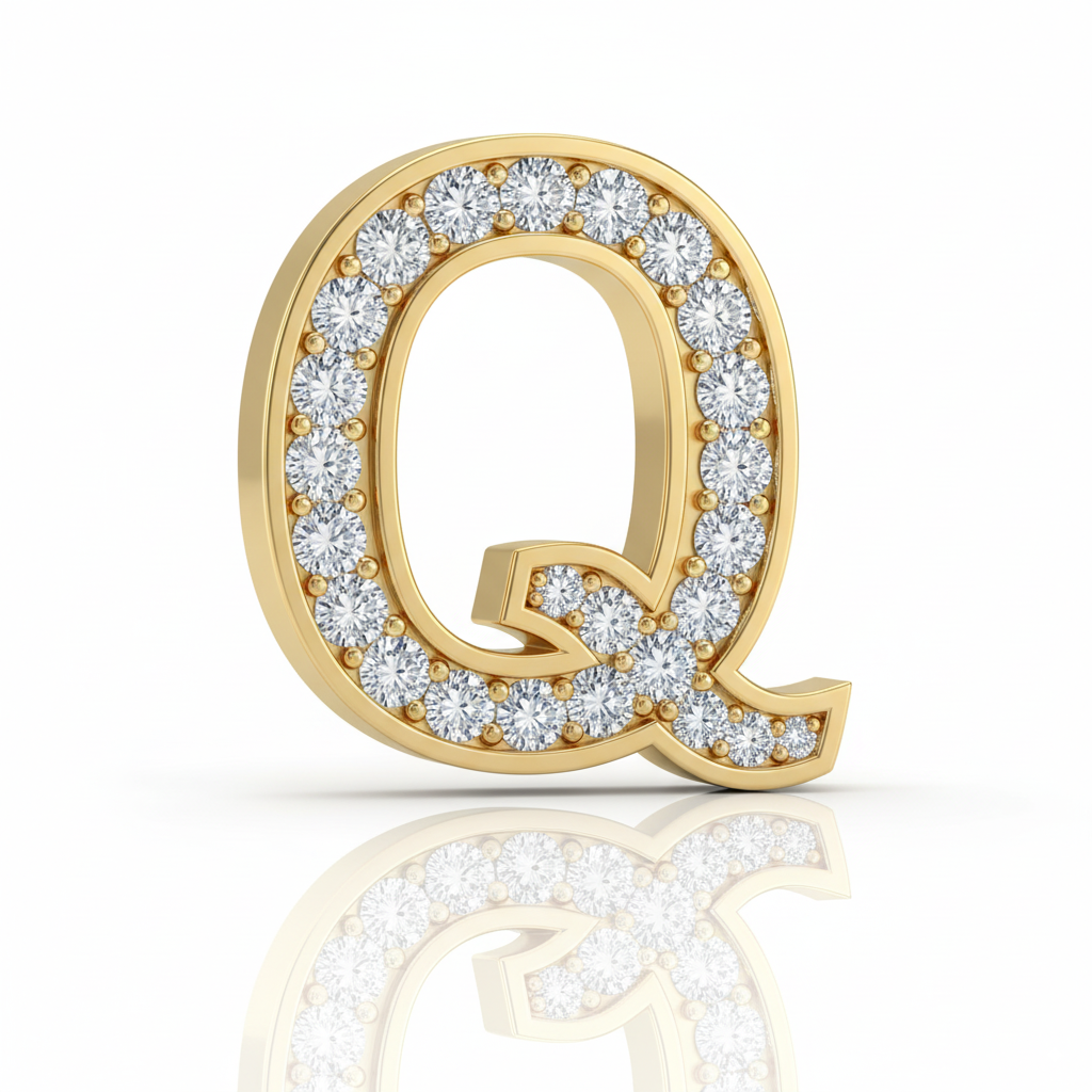 Rhinestone Gold Q - Beau Wear