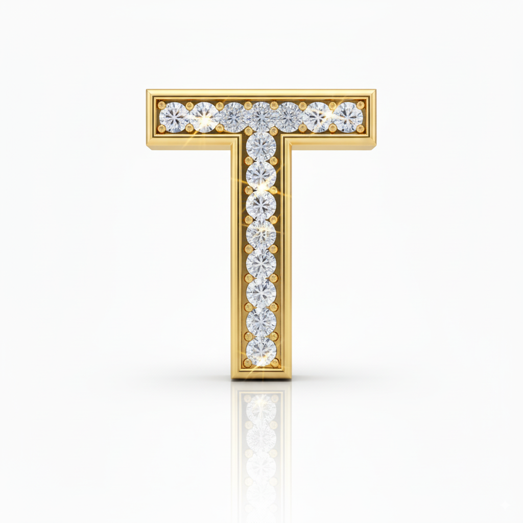 Rhinestone Gold T - Beau Wear