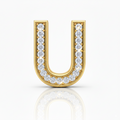 Rhinestone Gold U - Beau Wear