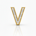 Rhinestone Gold V - Beau Wear