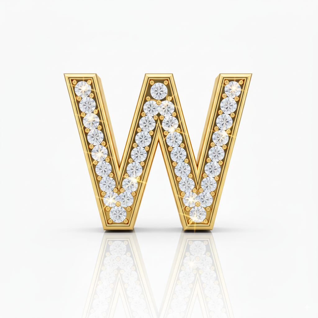 Rhinestone Gold W - Beau Wear