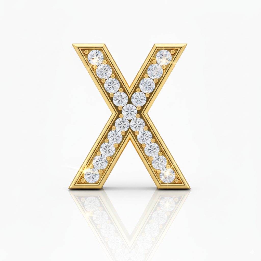 Rhinestone Gold X - Beau Wear