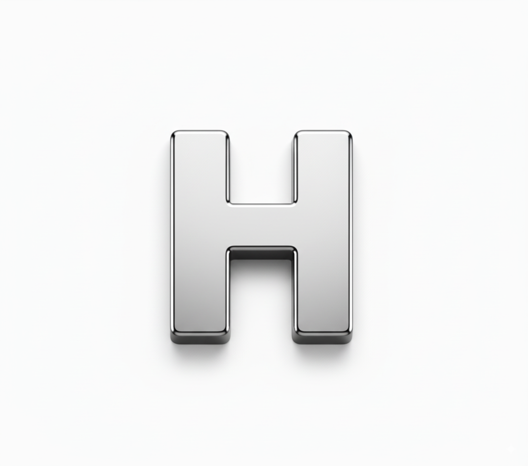 Solid Silver Finish - H - Beau Wear