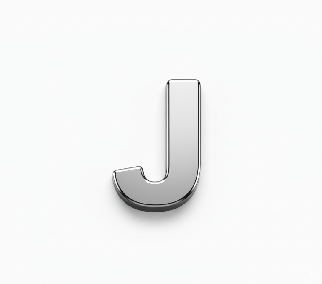 Solid Silver Finish -J - Beau Wear