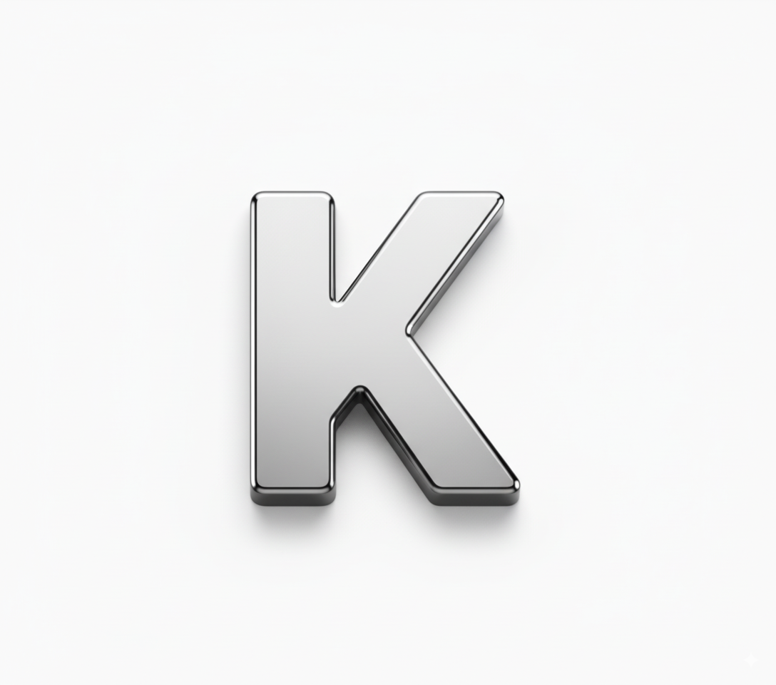 Solid Silver Finish -K - Beau Wear