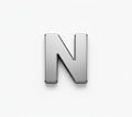 Solid Silver Finish -N - Beau Wear