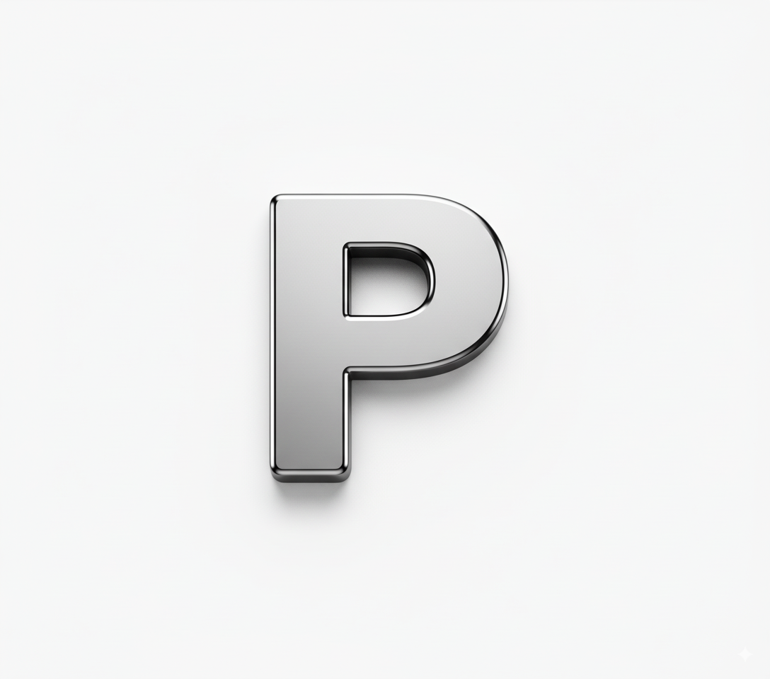 Solid Silver Finish - P - Beau Wear