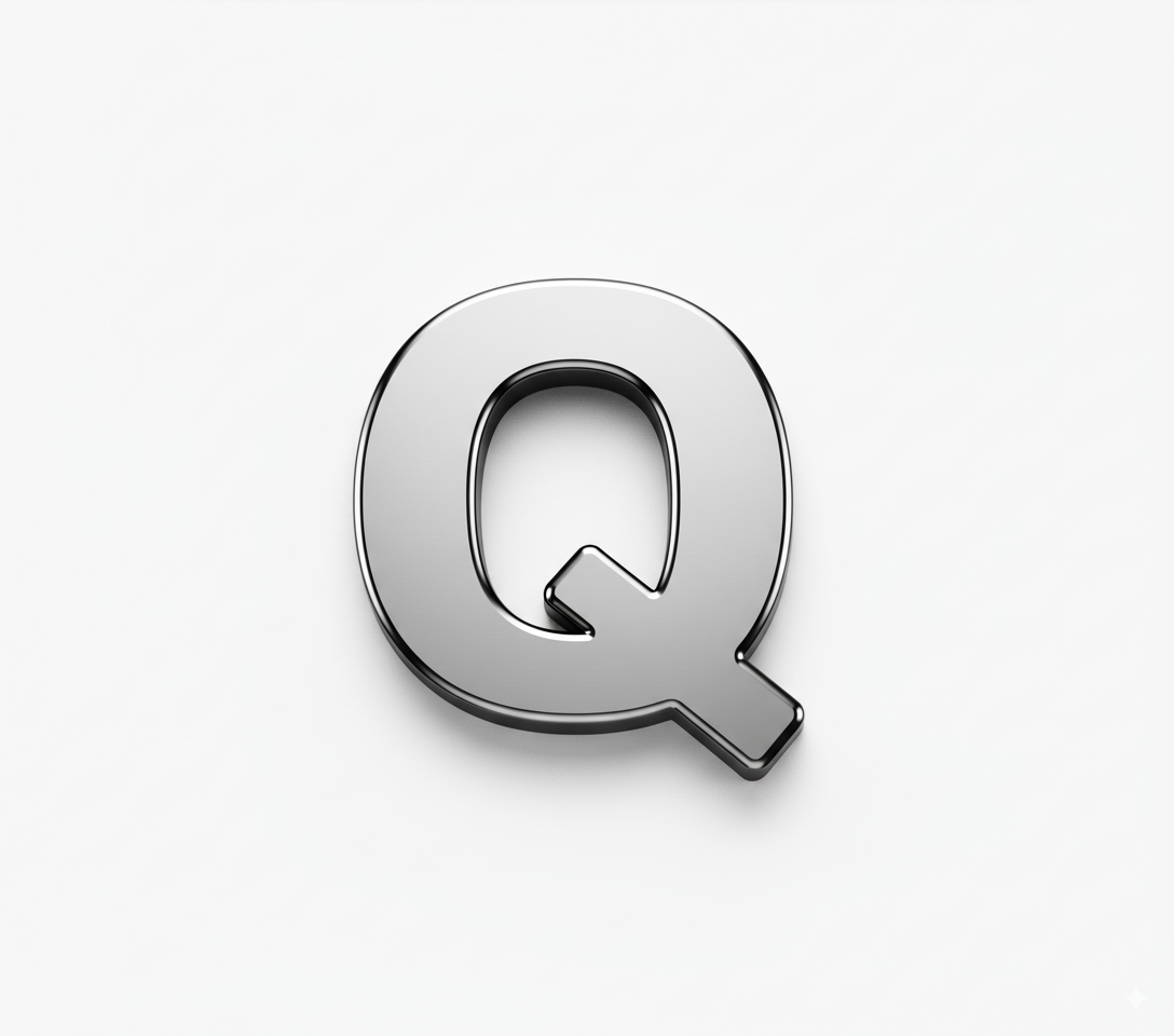 Solid Silver Finish - Q - Beau Wear