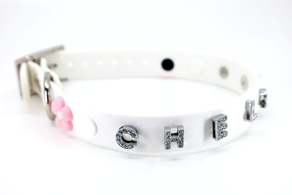 White Dog Collars - Beau Wear